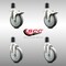Service Caster 5 Inch 316SS Thermoplastic Rubber Swivel 1-3/4 Inch Stem Caster Lock Brake, 2PK SCC-SS316TTLEX20S514-TPRB-2-S-2-134 - alternate 4